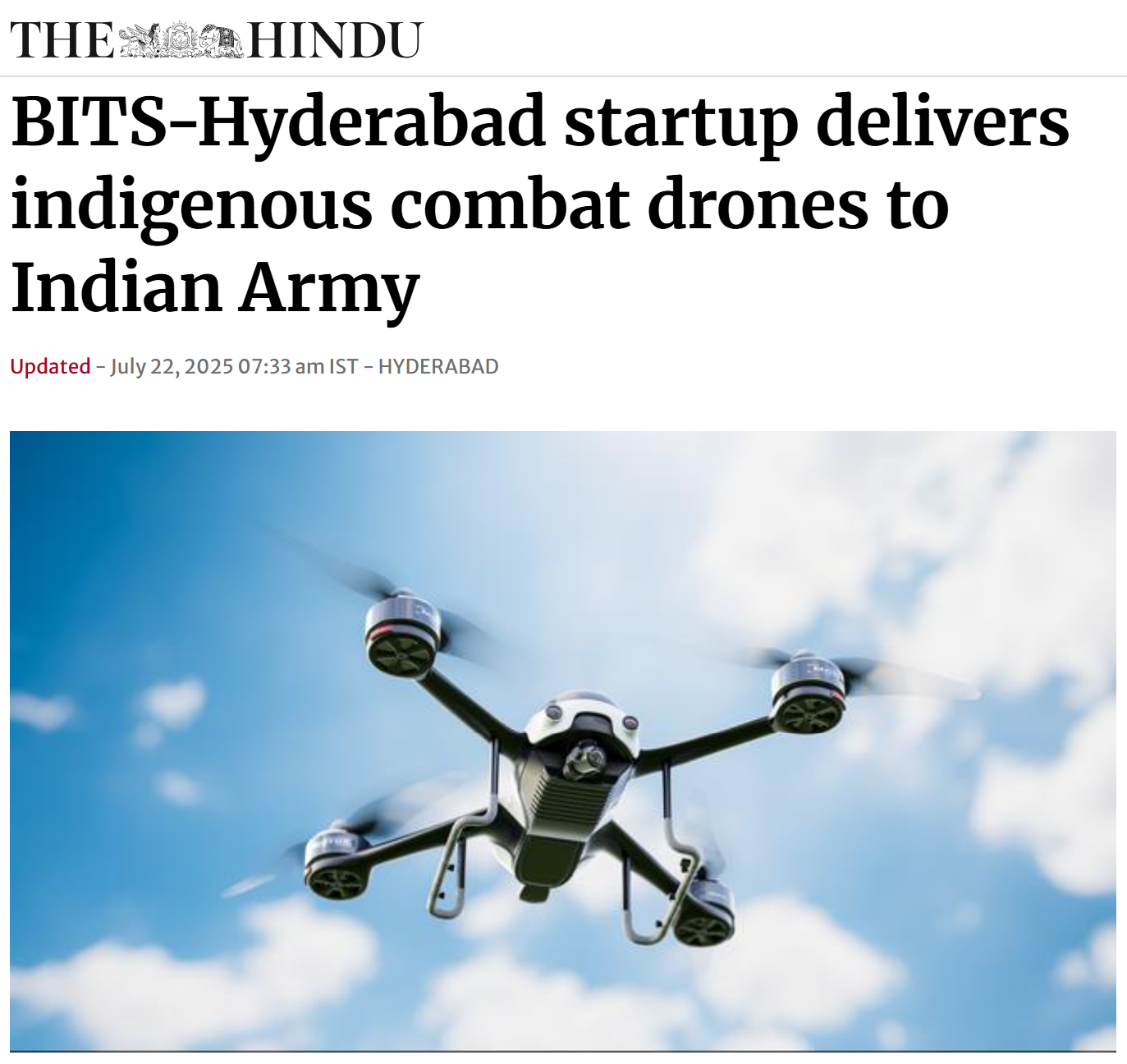 Front Page Screenshot