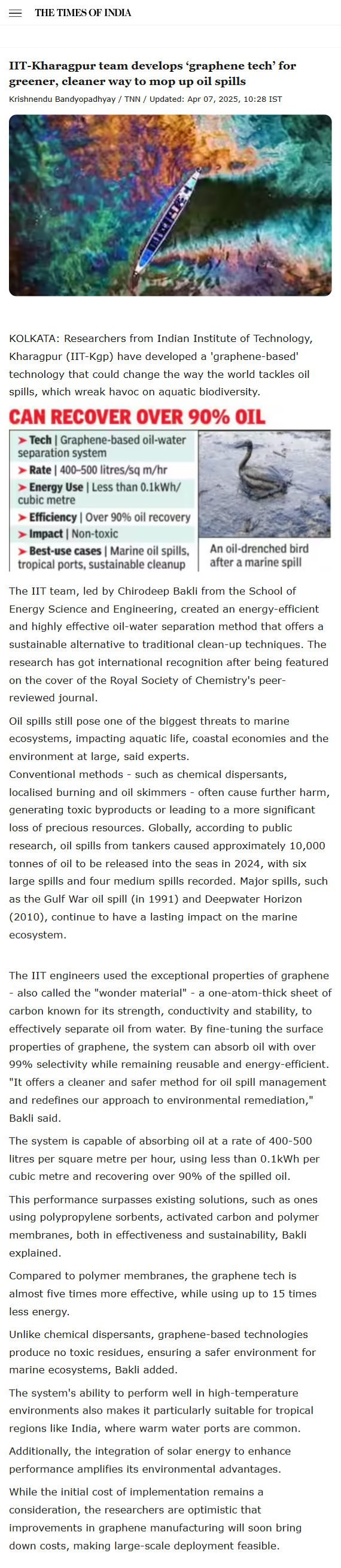 Full News Screenshot