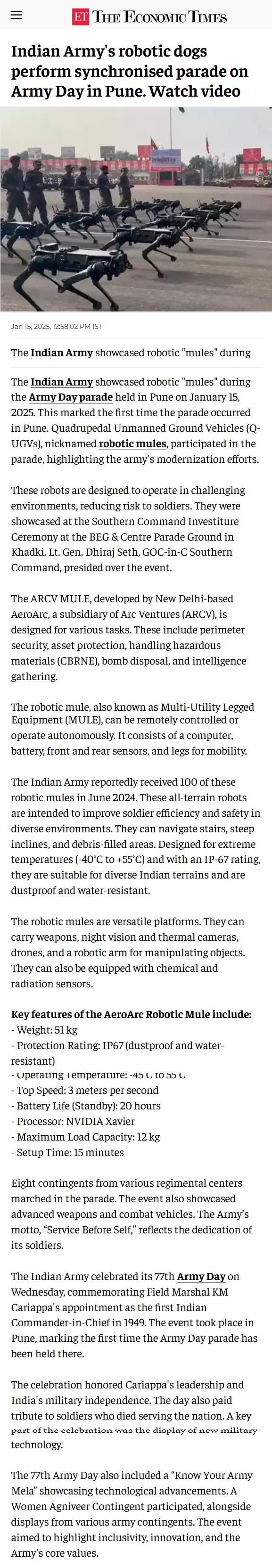 Full News Screenshot