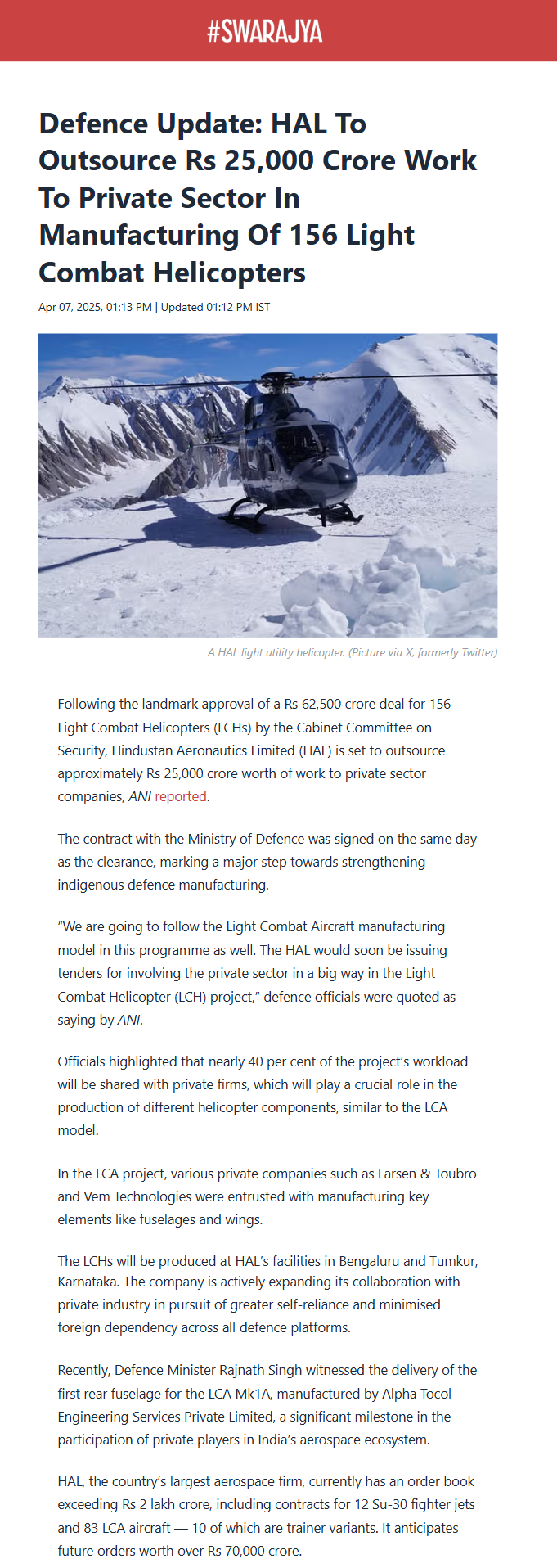 Full News Screenshot