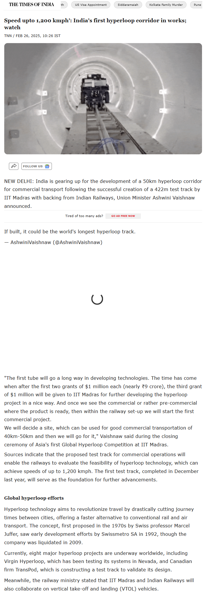 Full News Screenshot