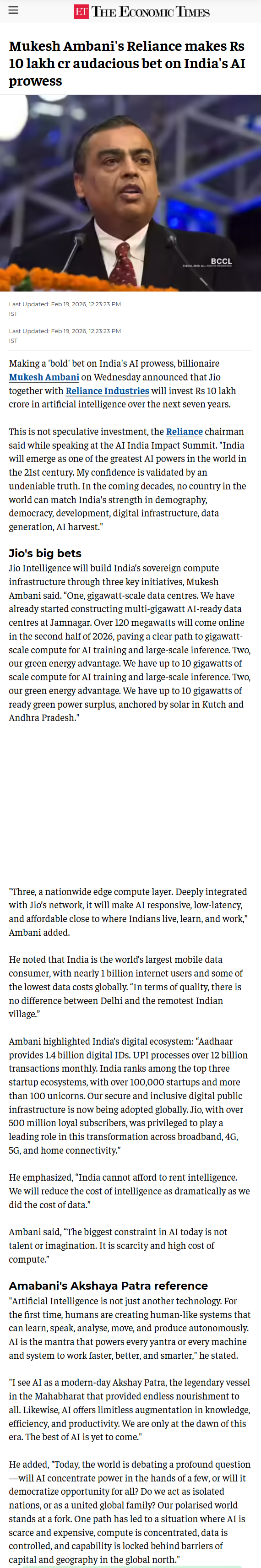 Full News Screenshot