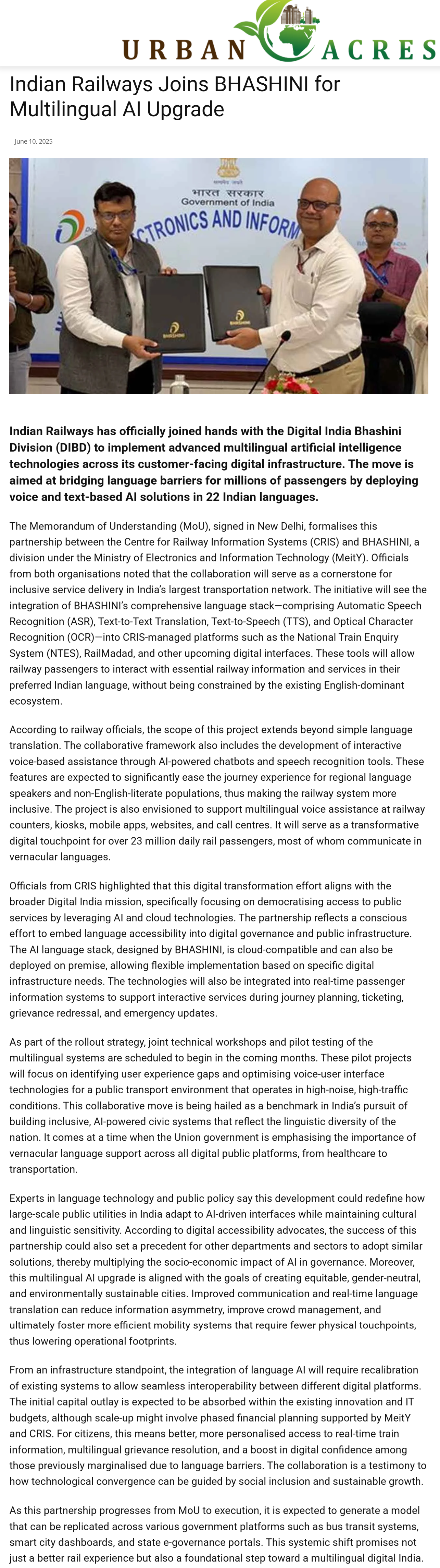 Full News Screenshot