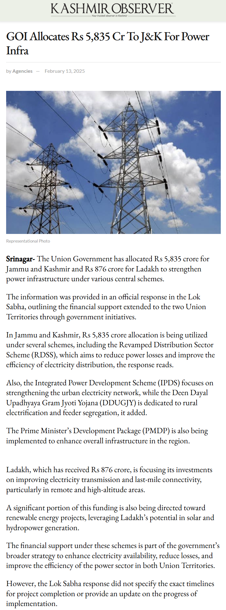 Full News Screenshot