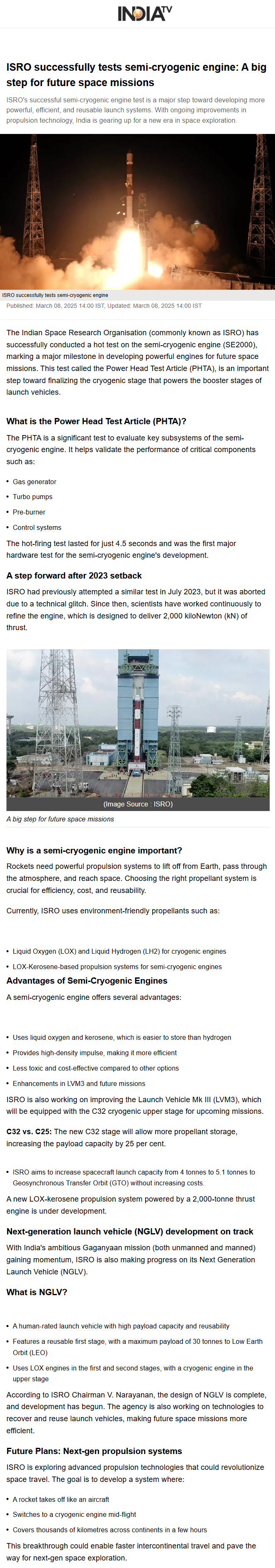 Full News Screenshot