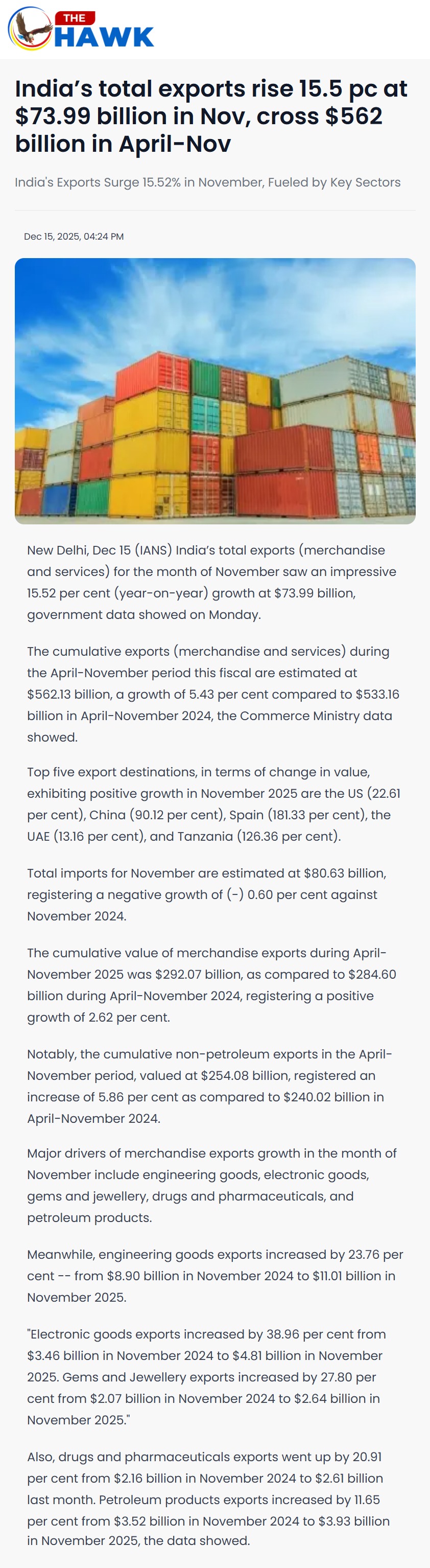 Full News Screenshot