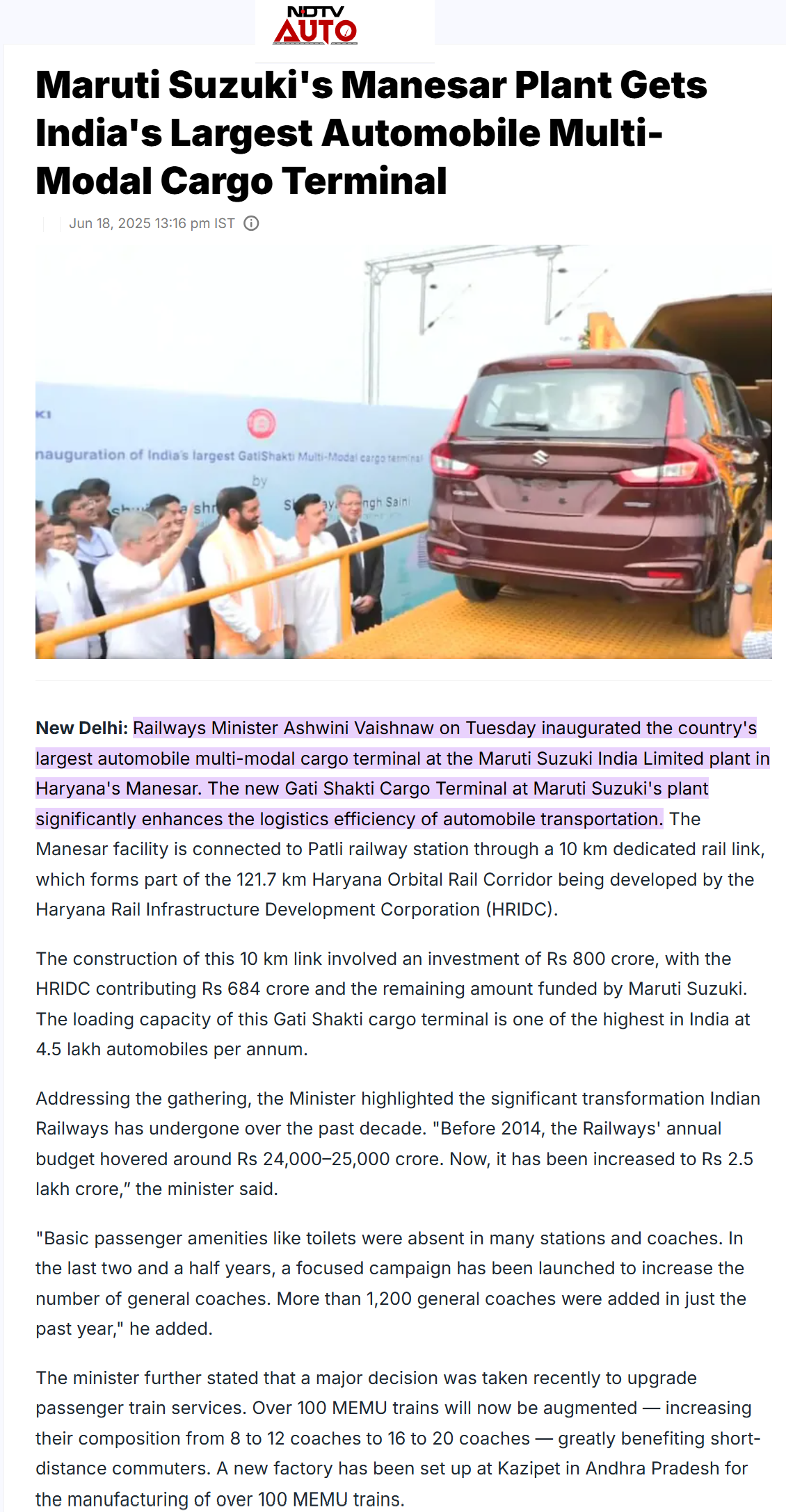 Full News Screenshot