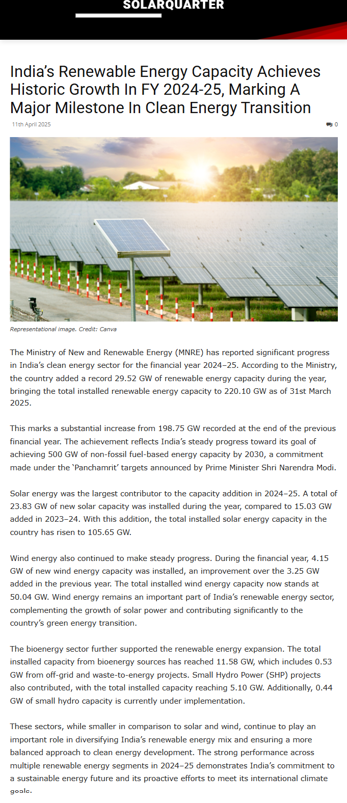 Full News Screenshot