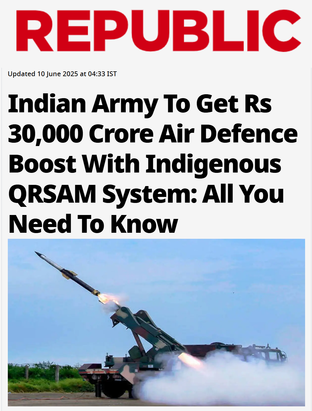 Front Page Screenshot