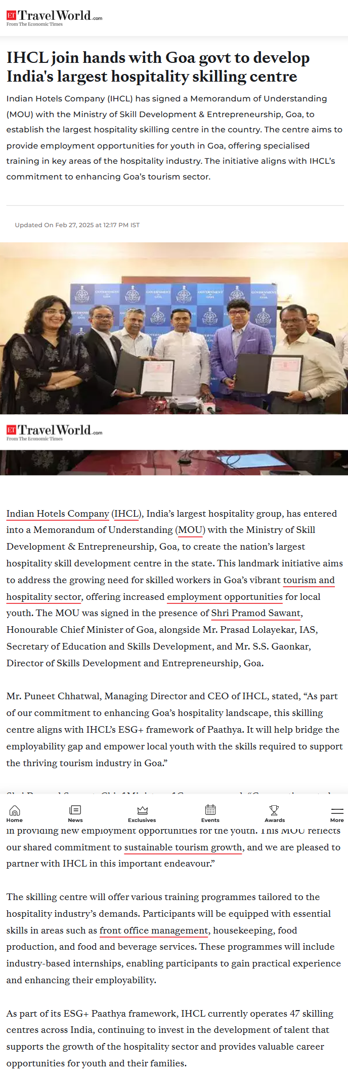 Full News Screenshot