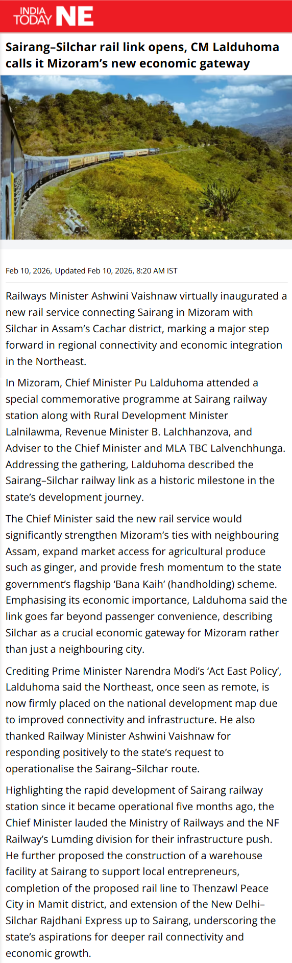 Full News Screenshot