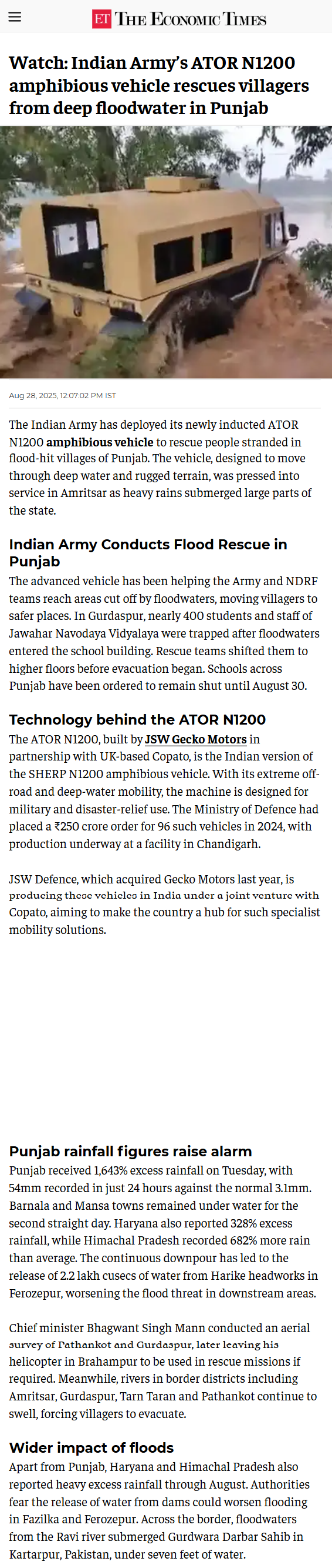 Full News Screenshot