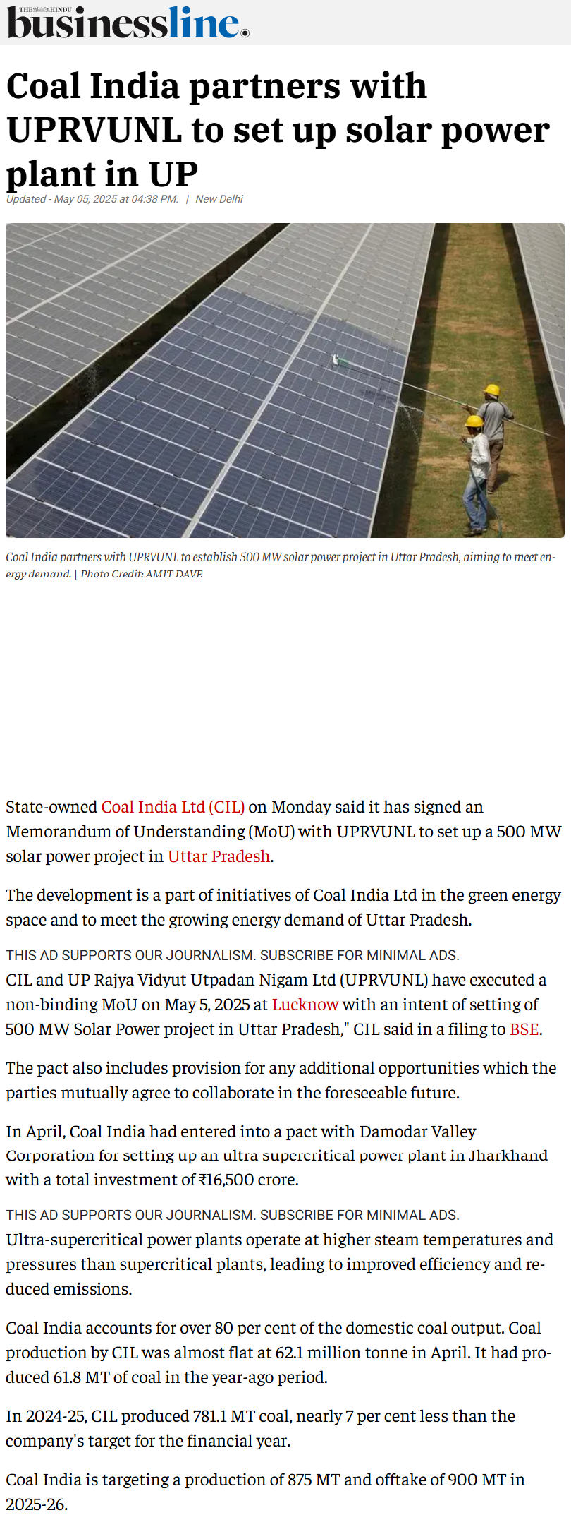 Full News Screenshot