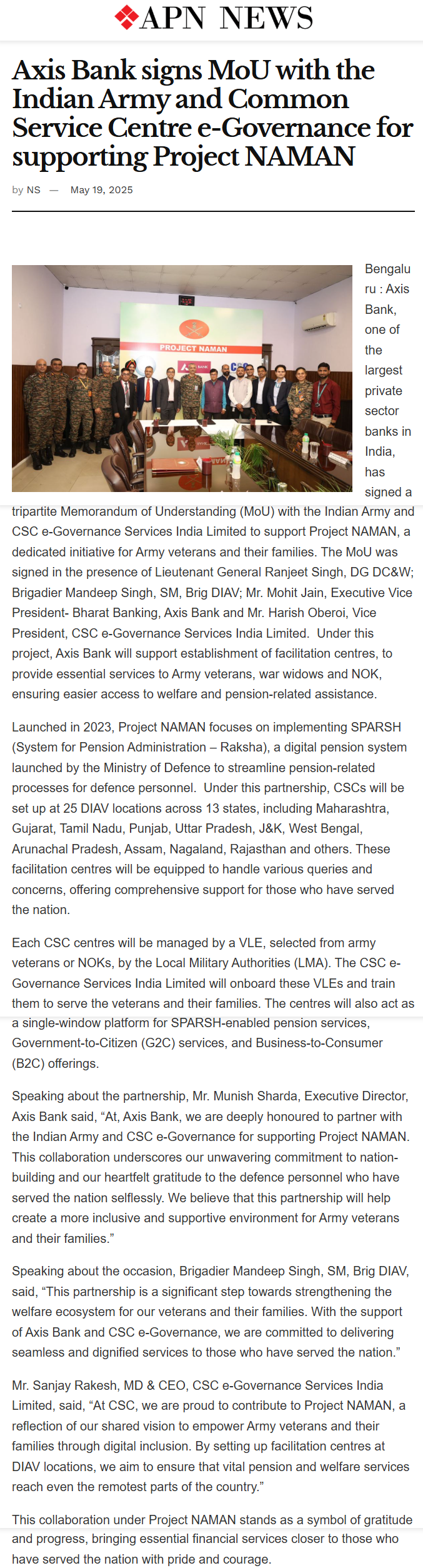 Full News Screenshot