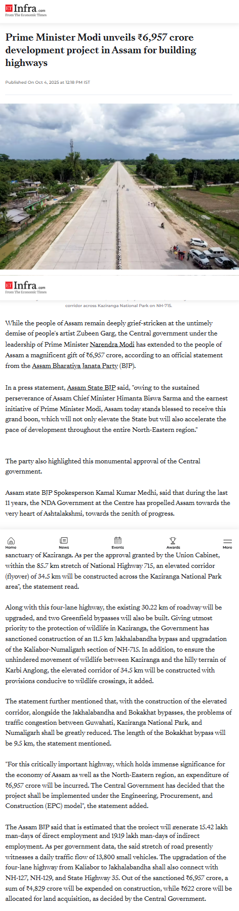 Full News Screenshot