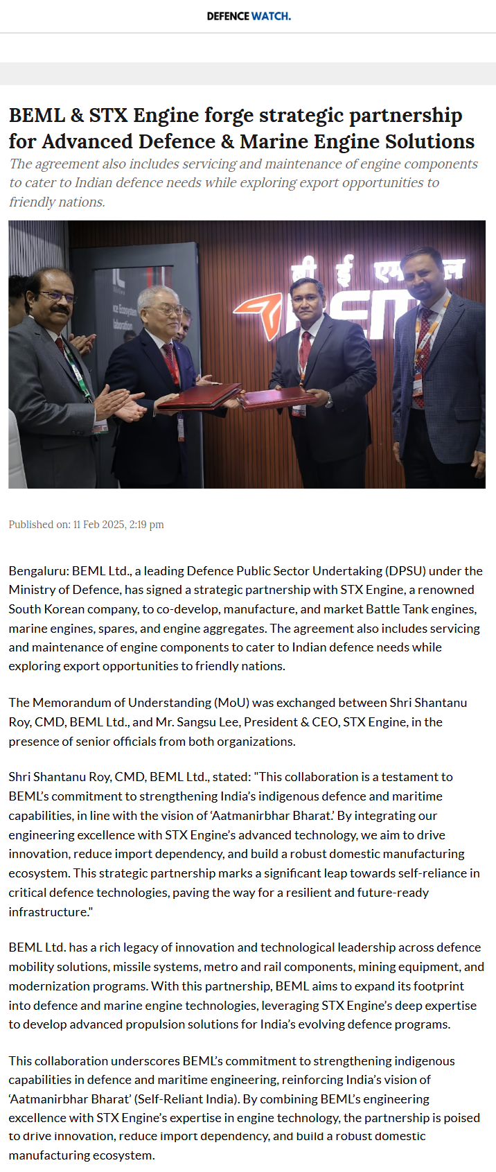 Full News Screenshot