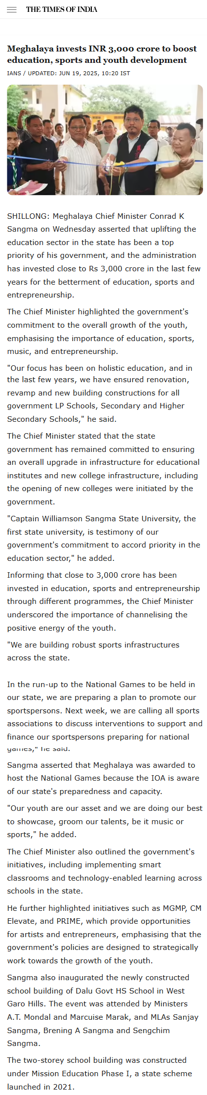 Full News Screenshot