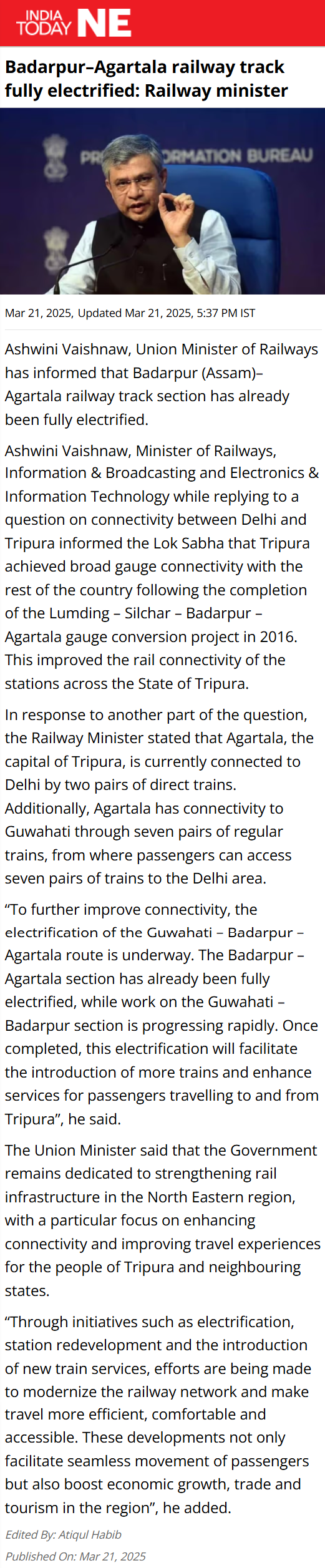 Full News Screenshot