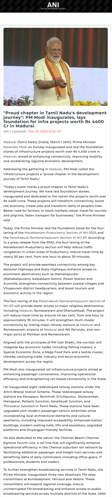 Full News Screenshot