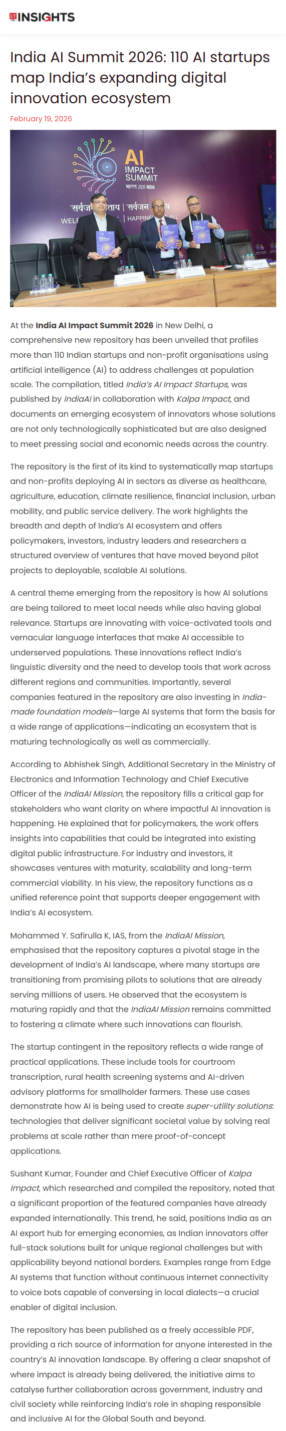 Full News Screenshot