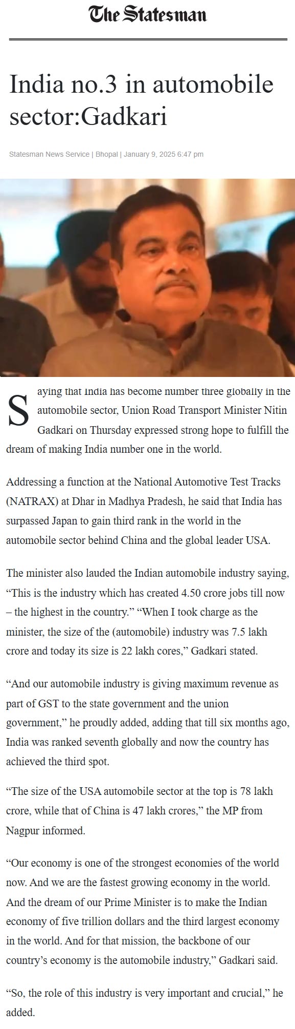 Full News Screenshot