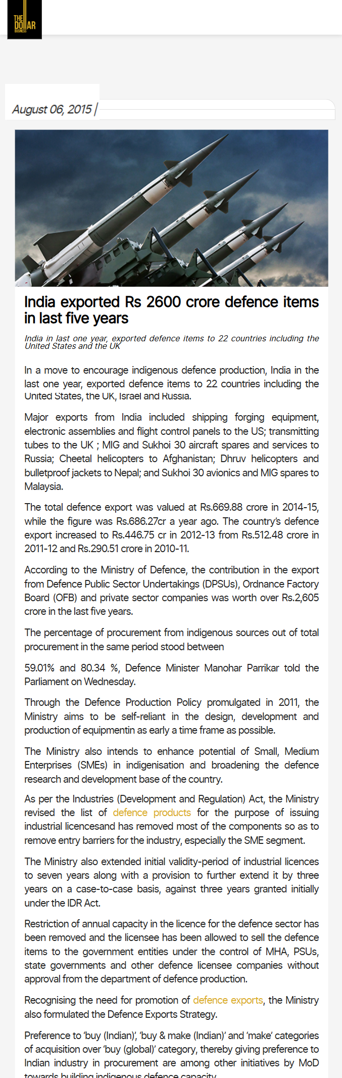 Full News Screenshot