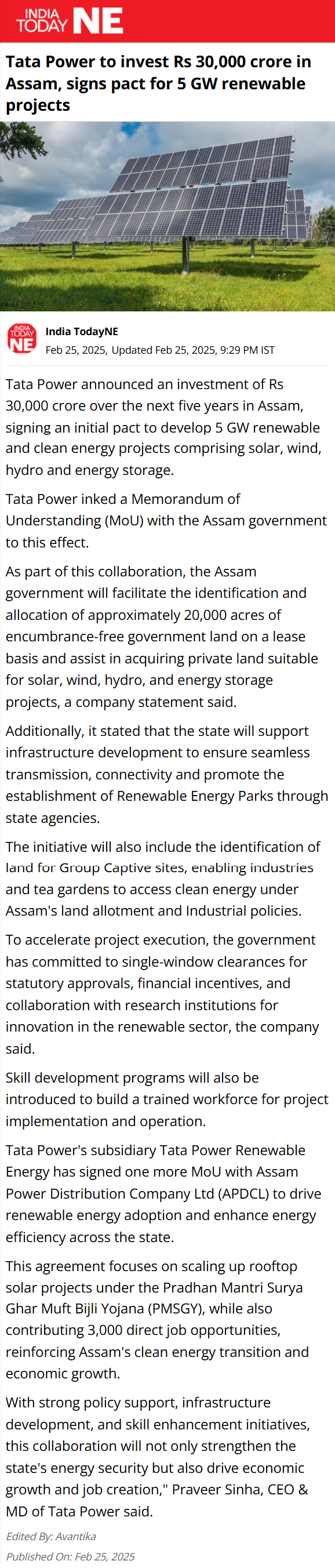 Full News Screenshot