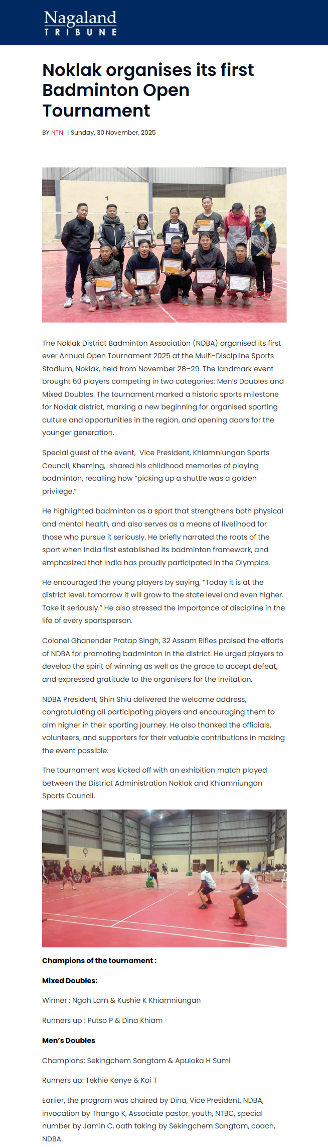 Full News Screenshot