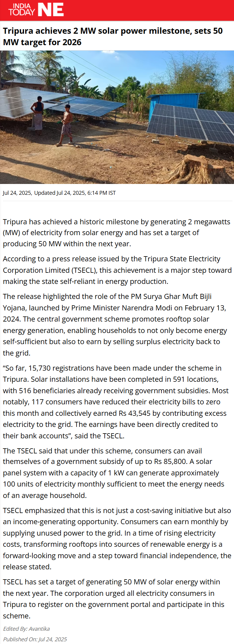 Full News Screenshot