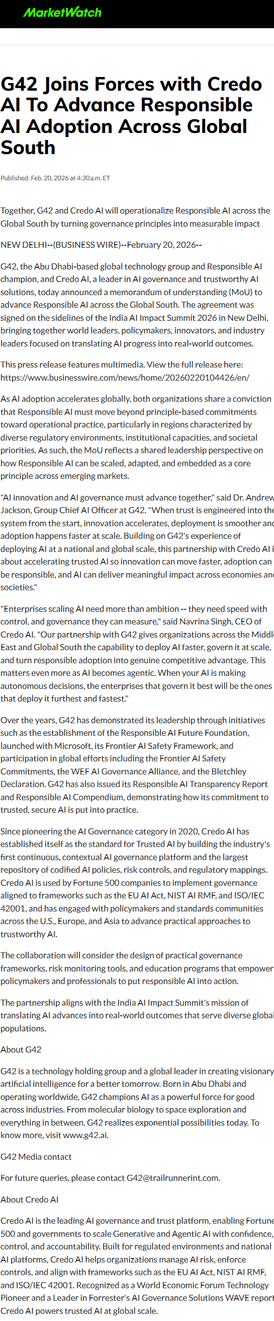 Full News Screenshot