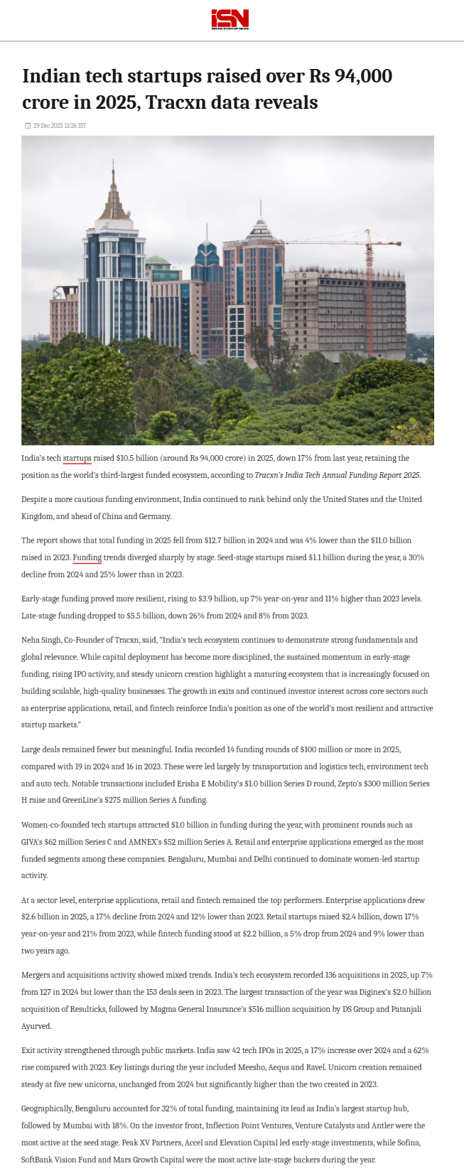 Full News Screenshot