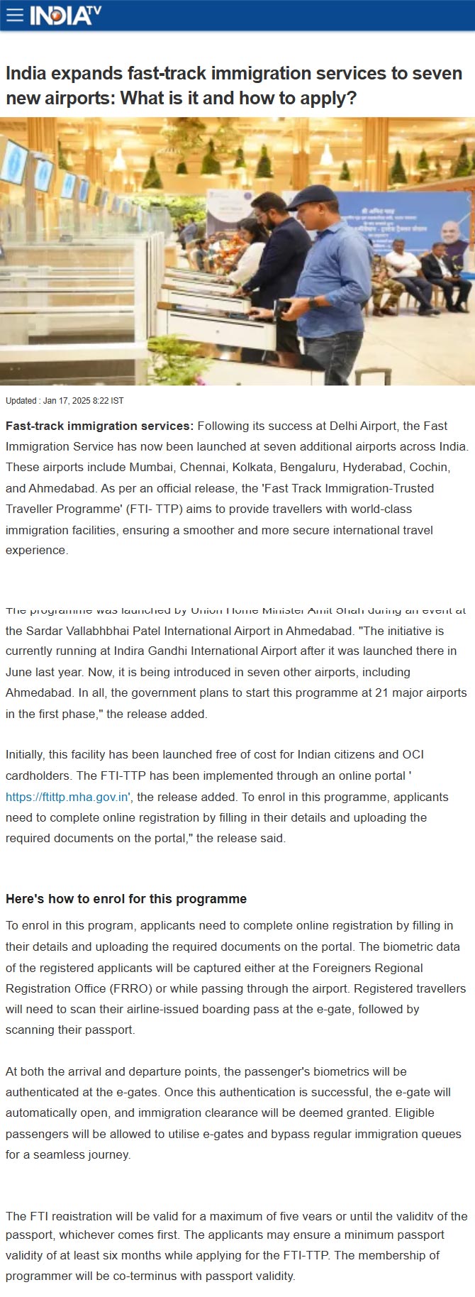 Full News Screenshot