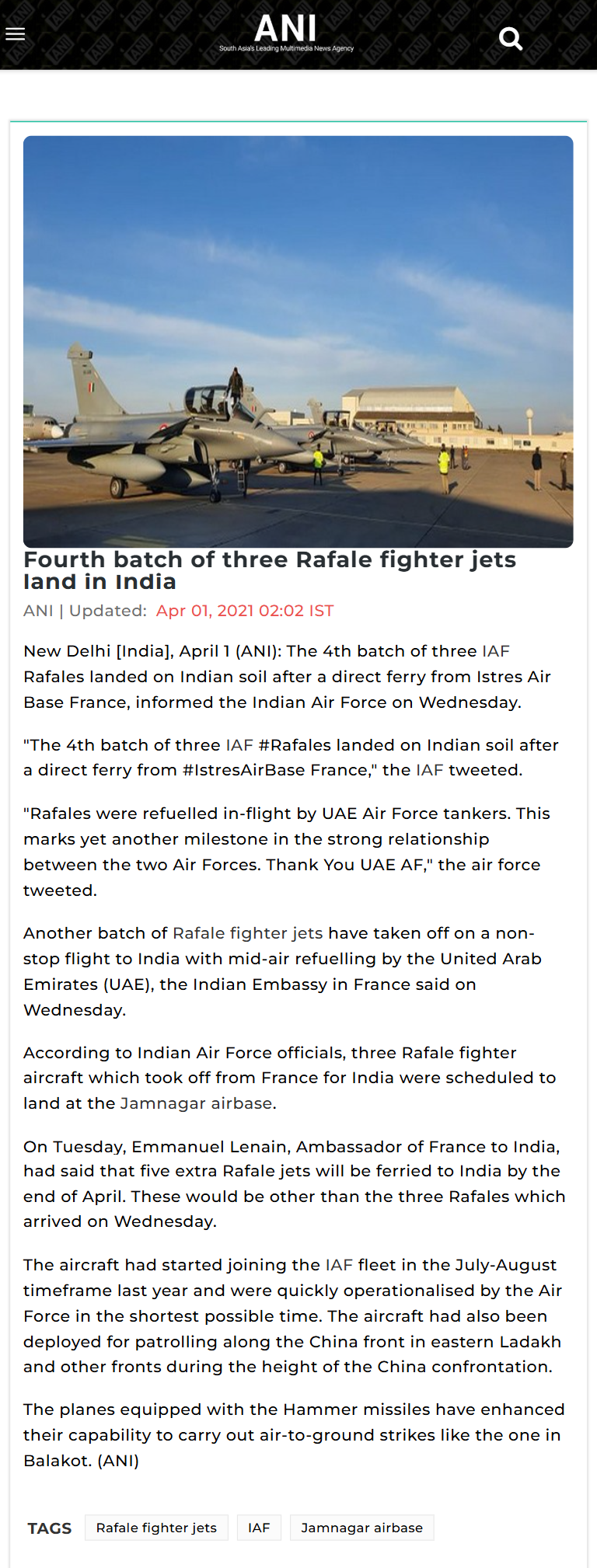 Full News Screenshot