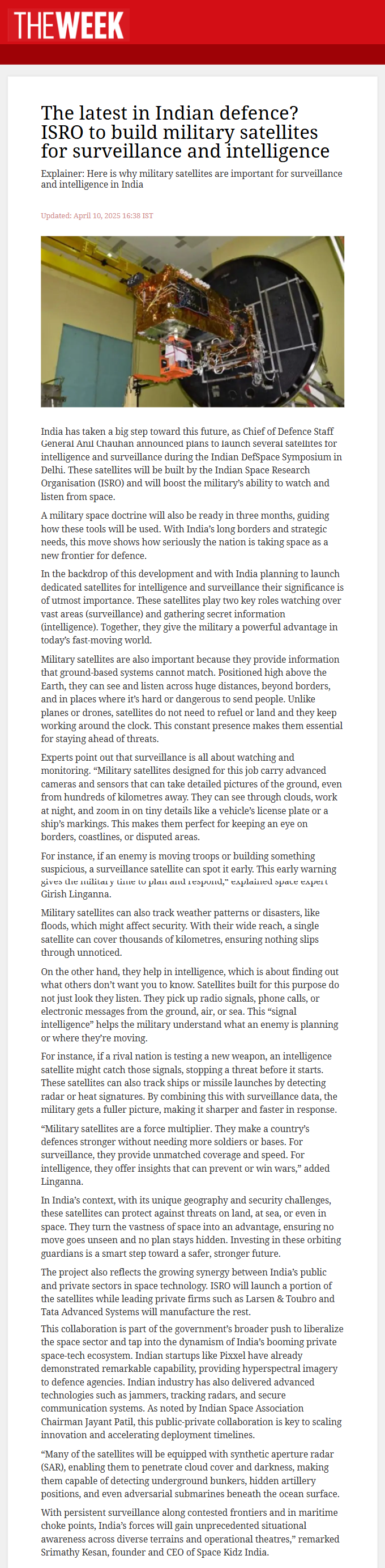 Full News Screenshot