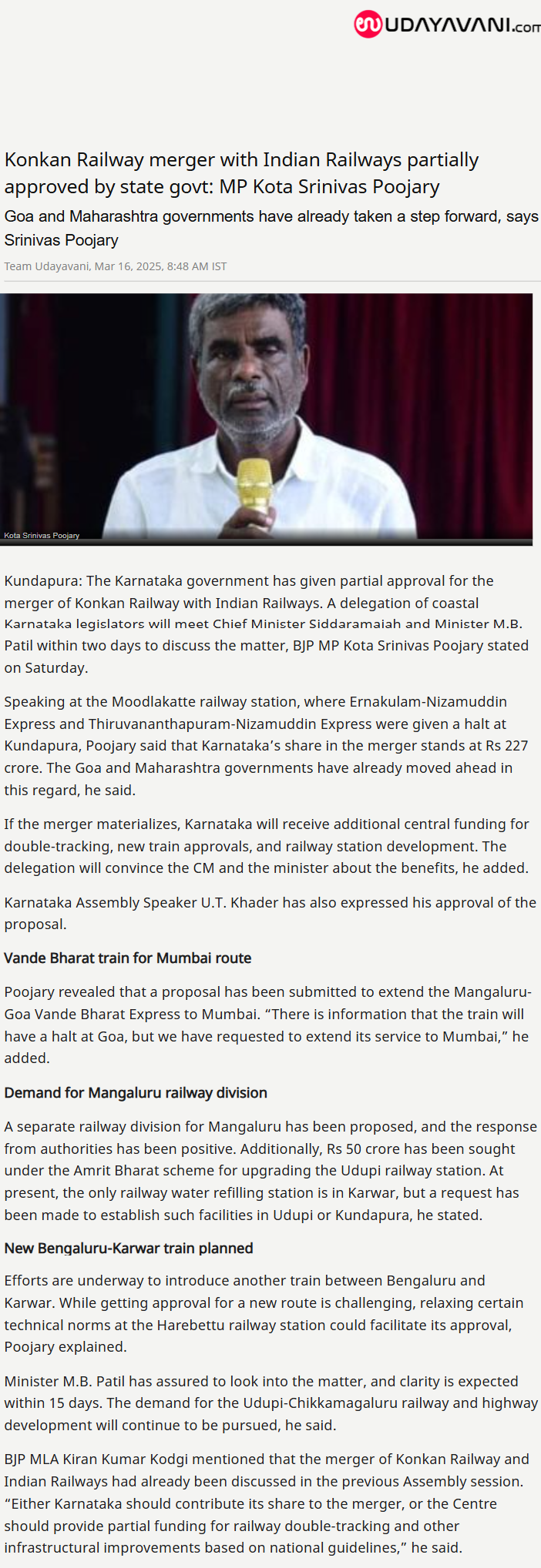 Full News Screenshot