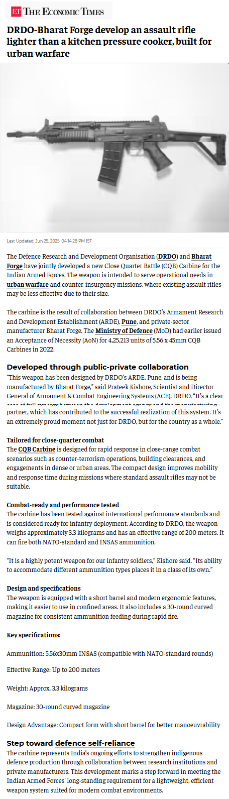 Full News Screenshot