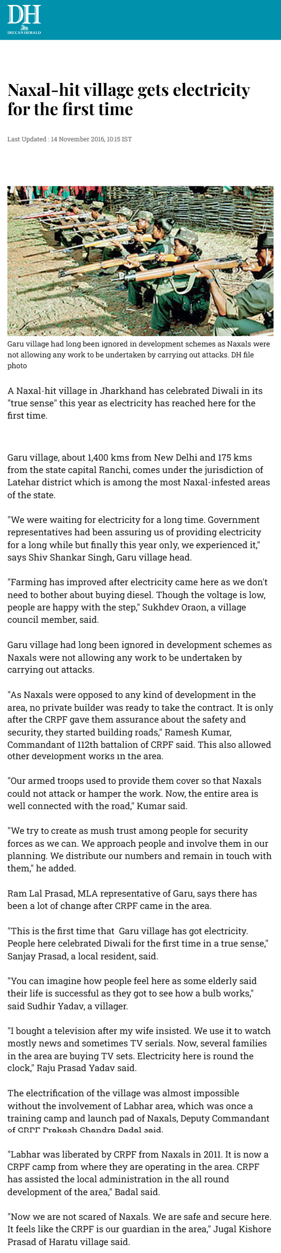 Full News Screenshot