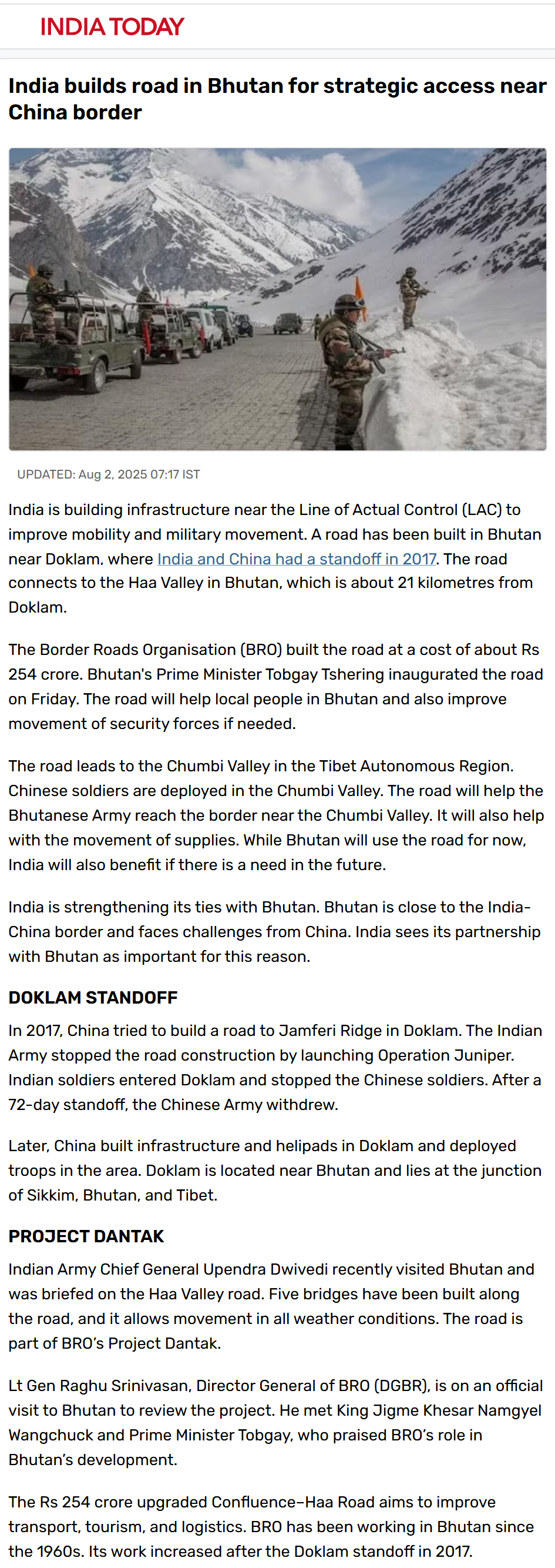 Full News Screenshot