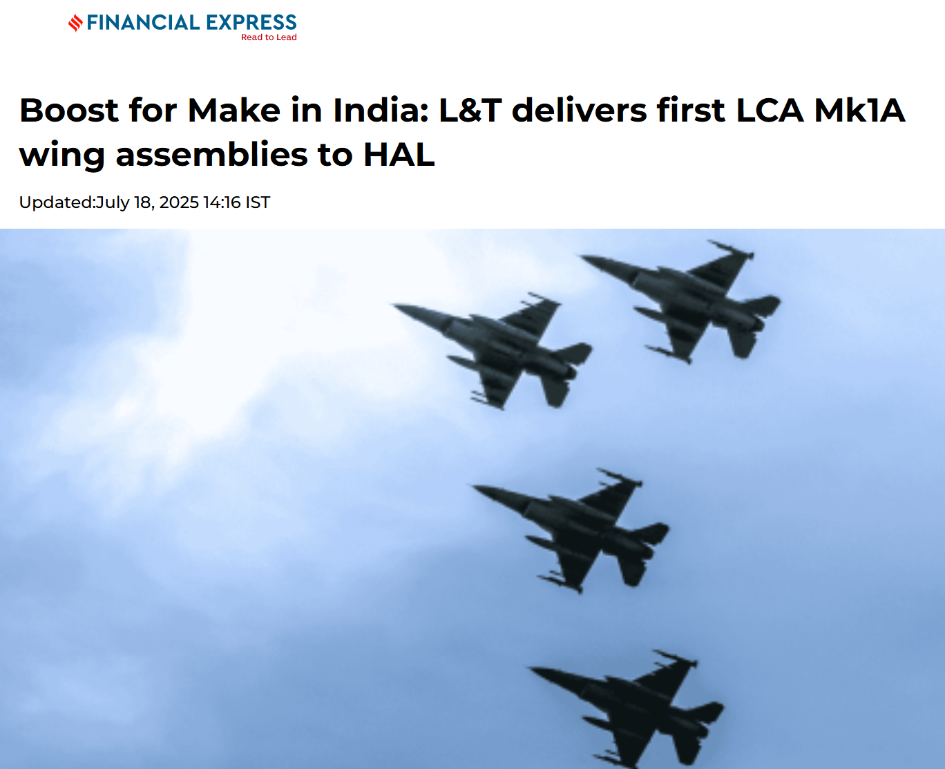 Front Page Screenshot