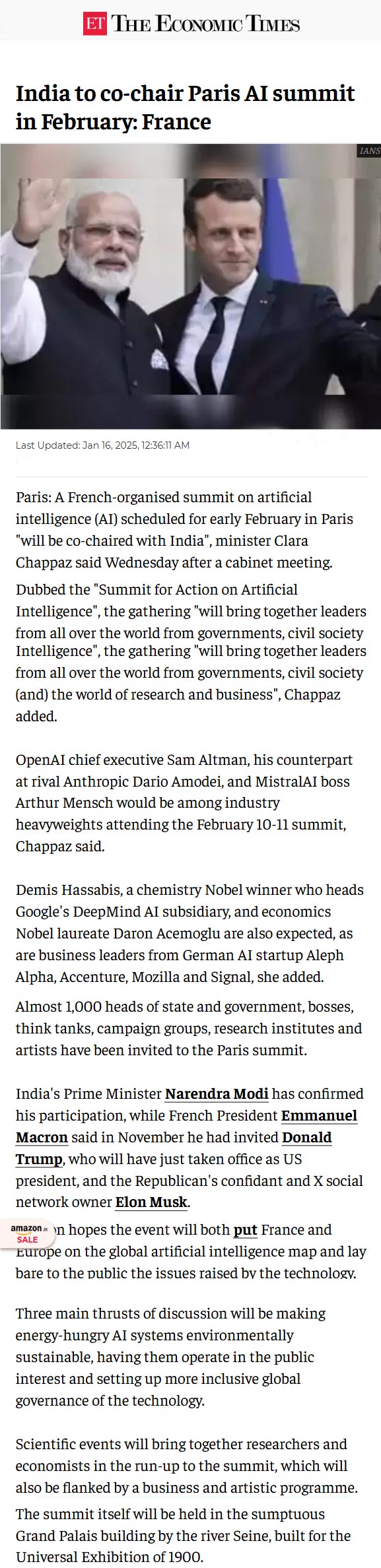 Full News Screenshot