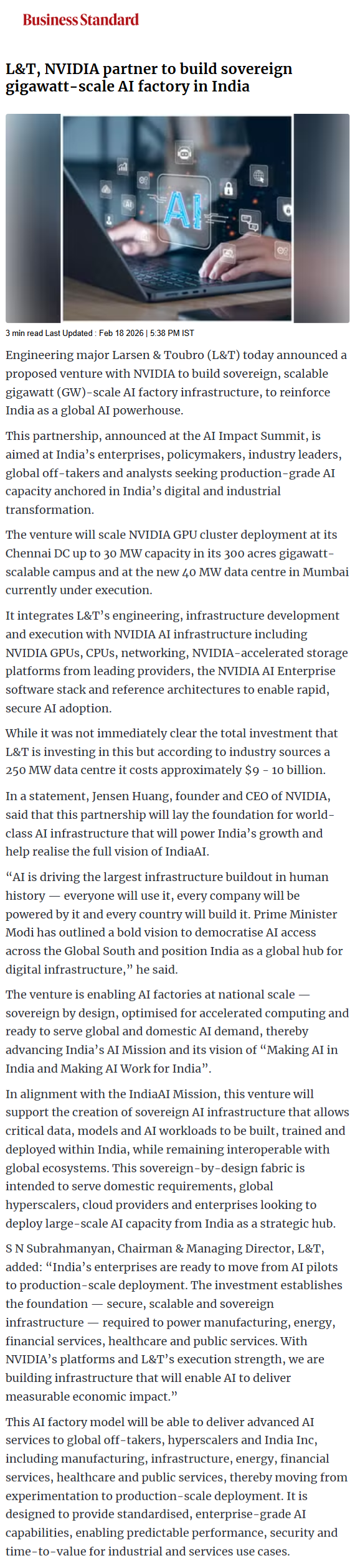 Full News Screenshot