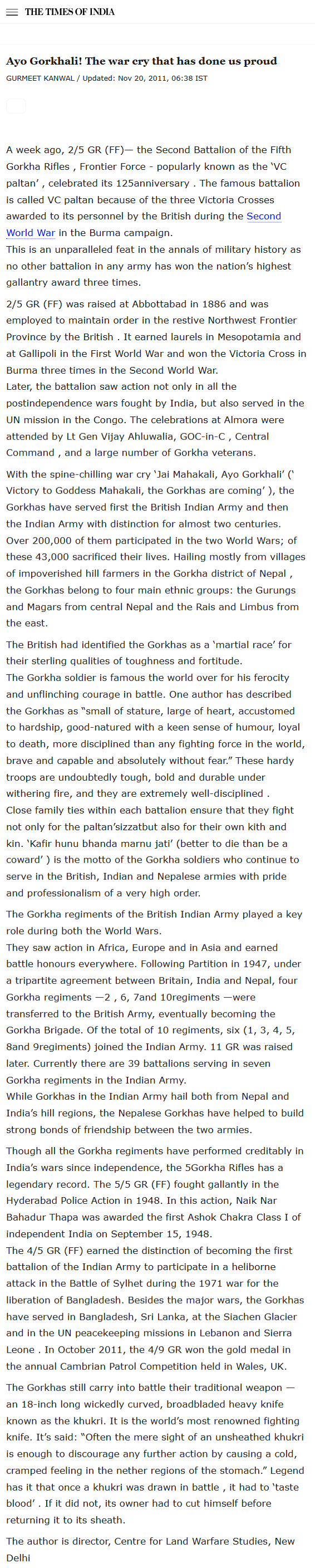 Full News Screenshot