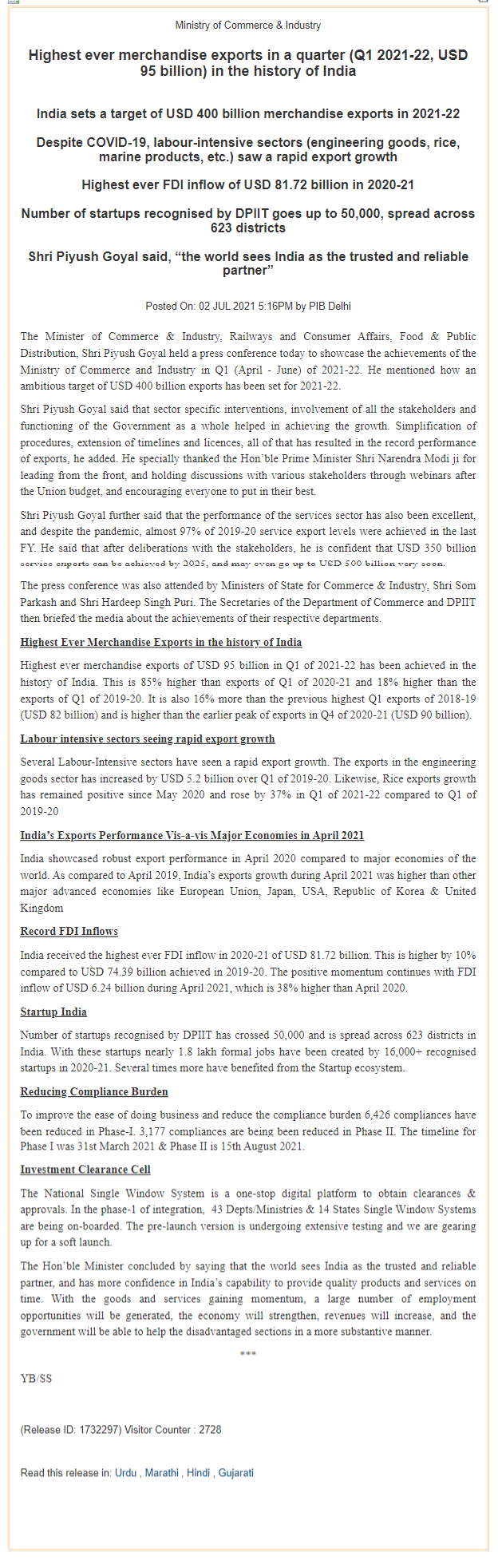 Full News Screenshot