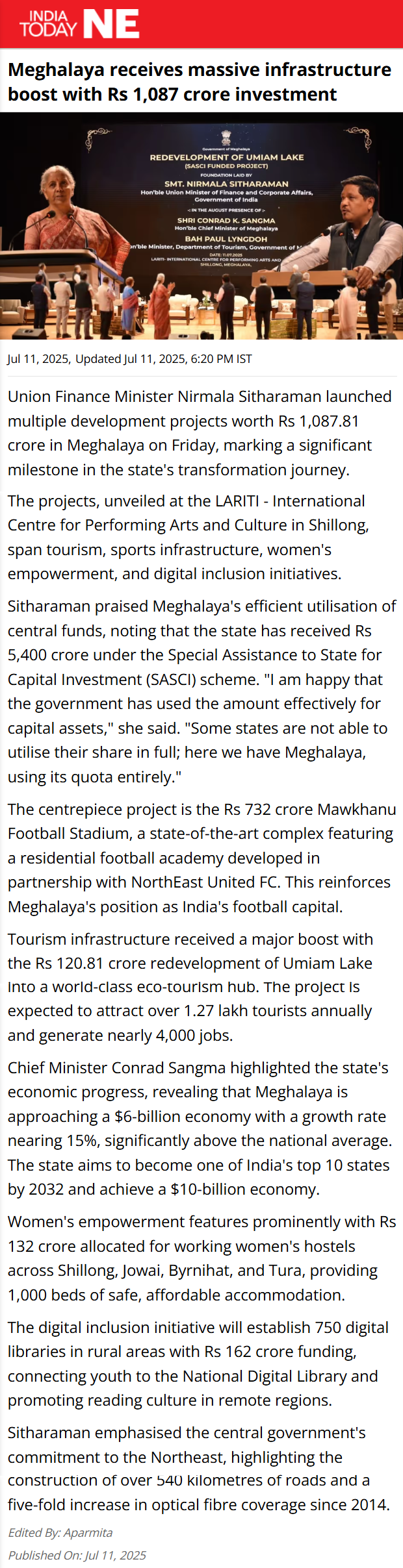 Full News Screenshot