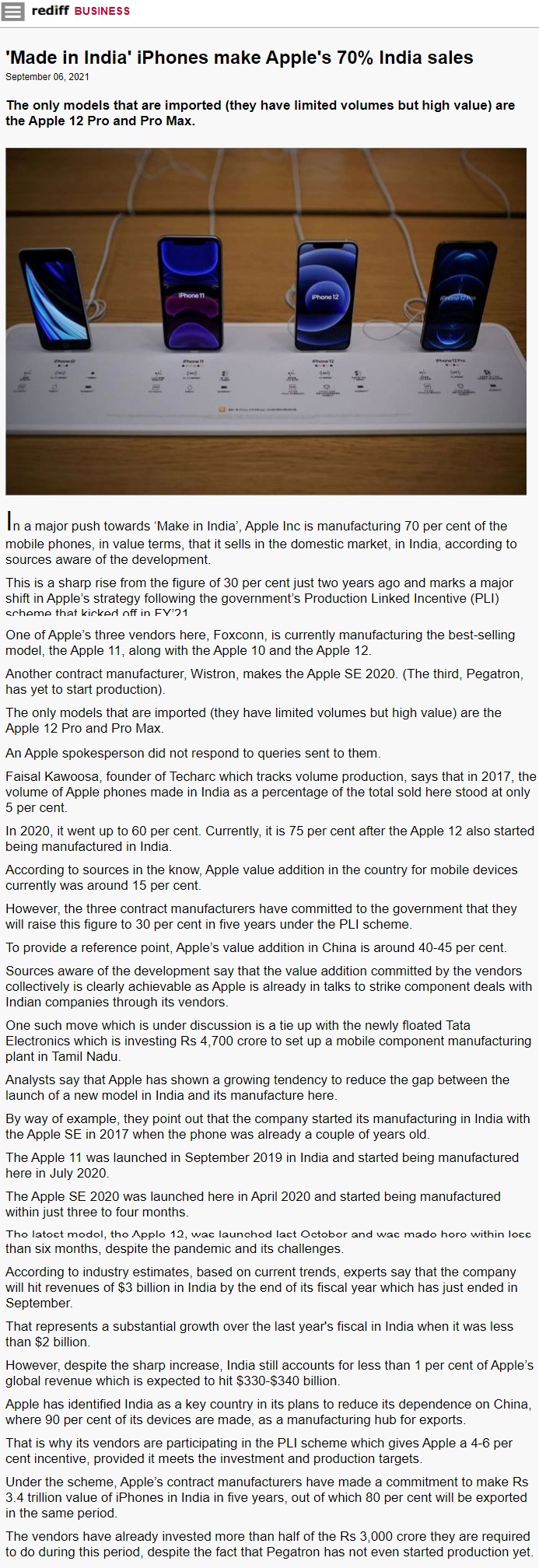 Full News Screenshot