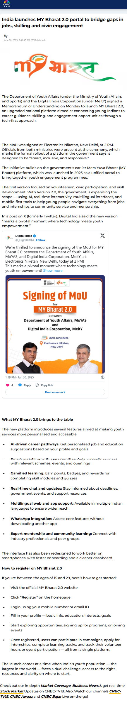 Full News Screenshot