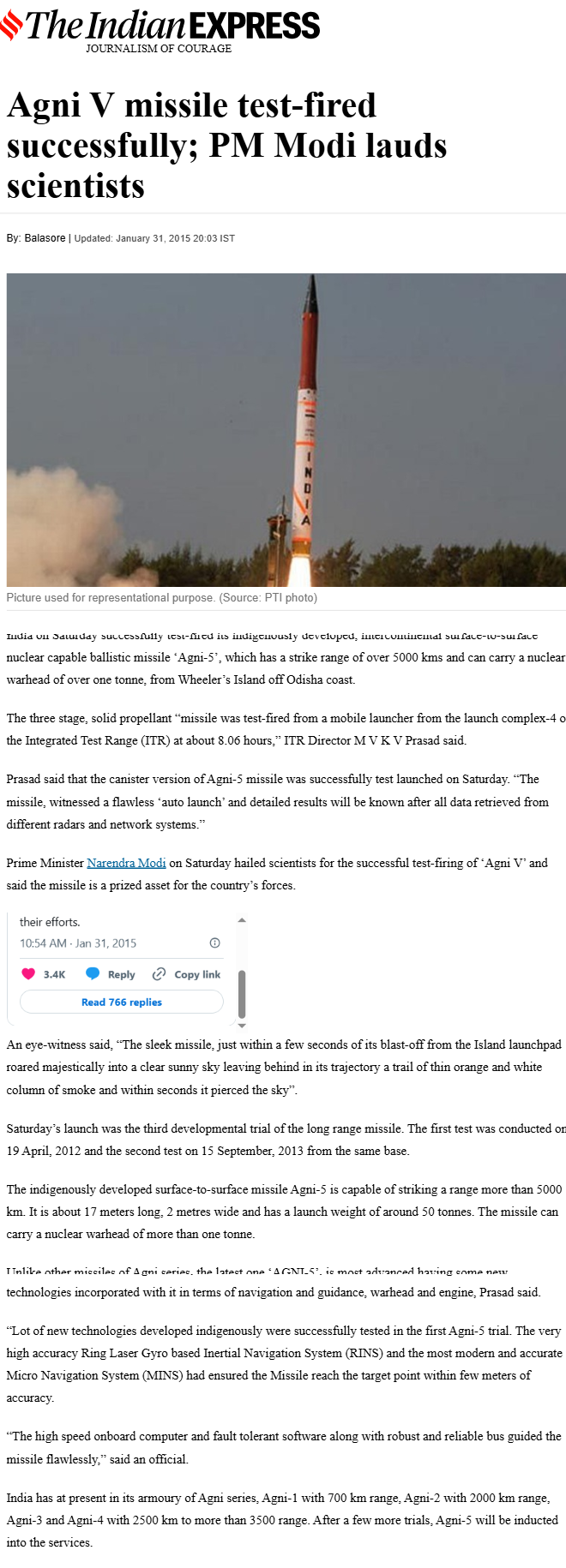 Full News Screenshot