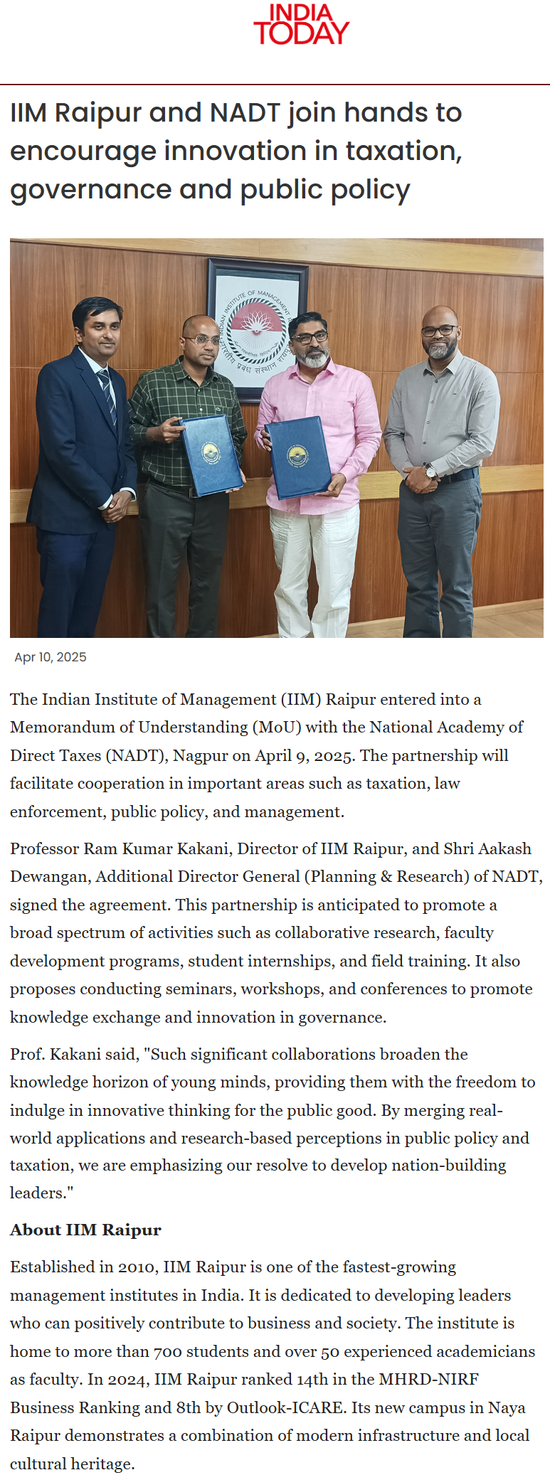 Full News Screenshot