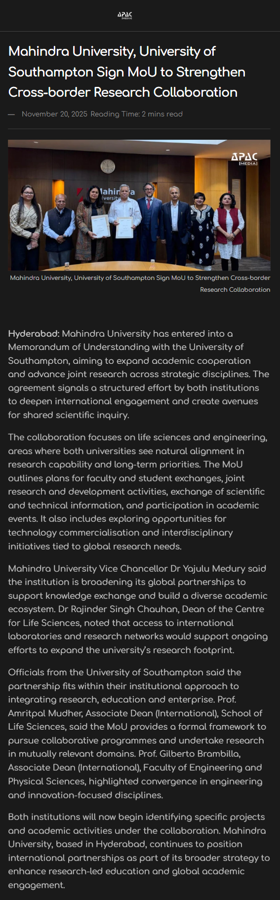 Full News Screenshot