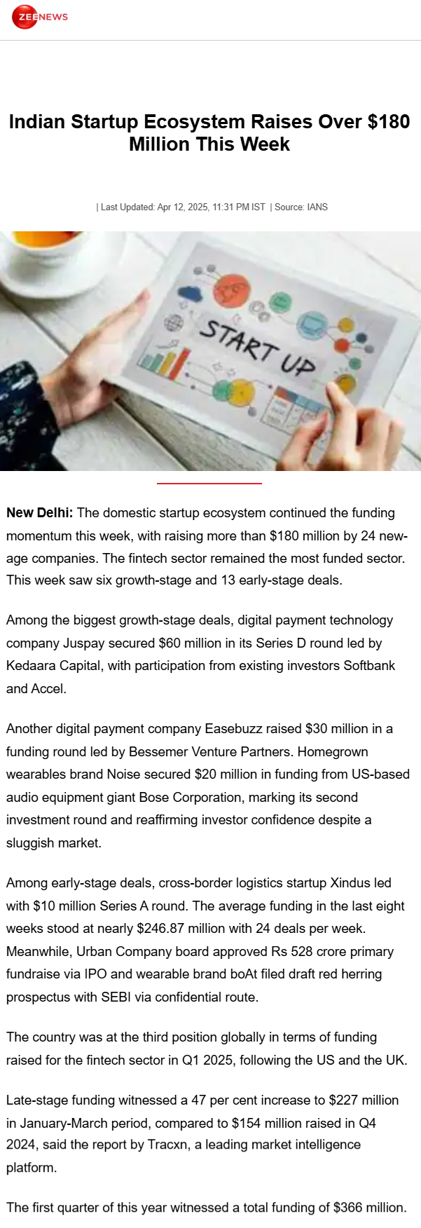 Full News Screenshot